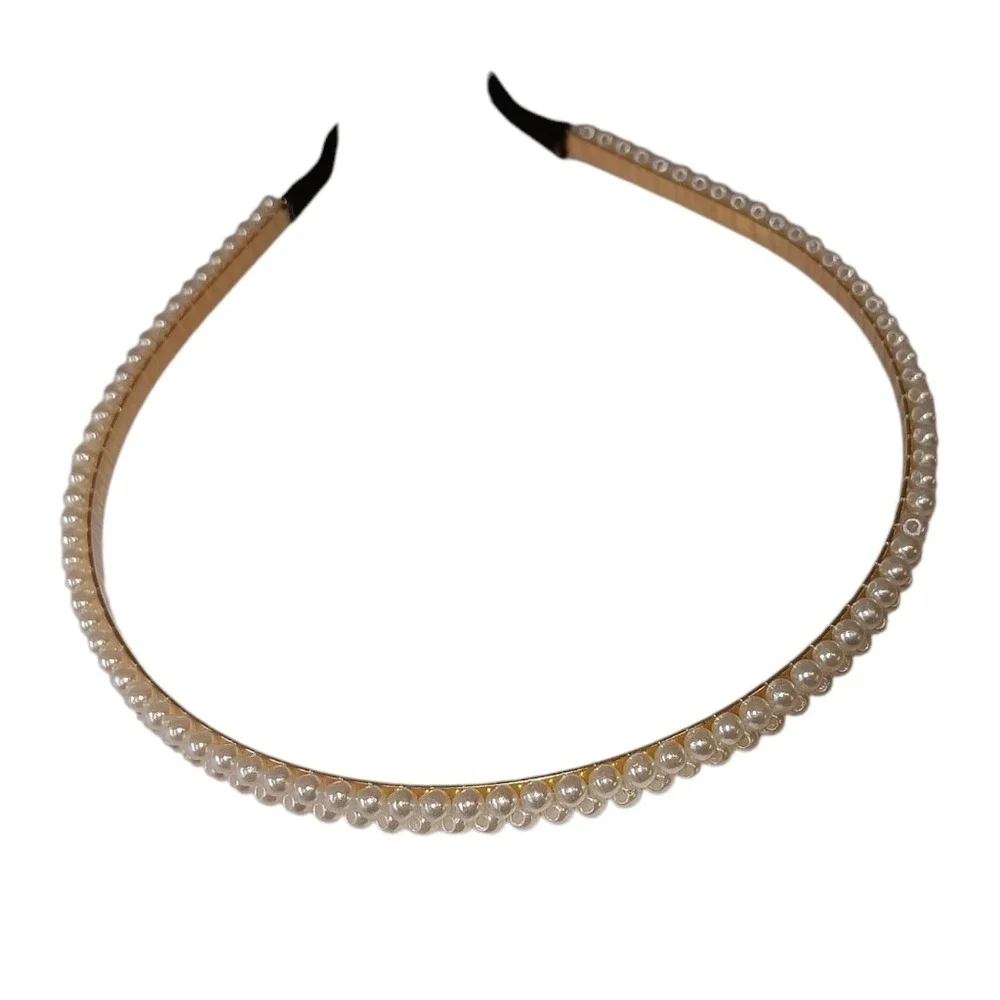 Elegant Pearl‎ Beaded Headband - Chic Boho Bridal Fairy Wedding Hair Accessory